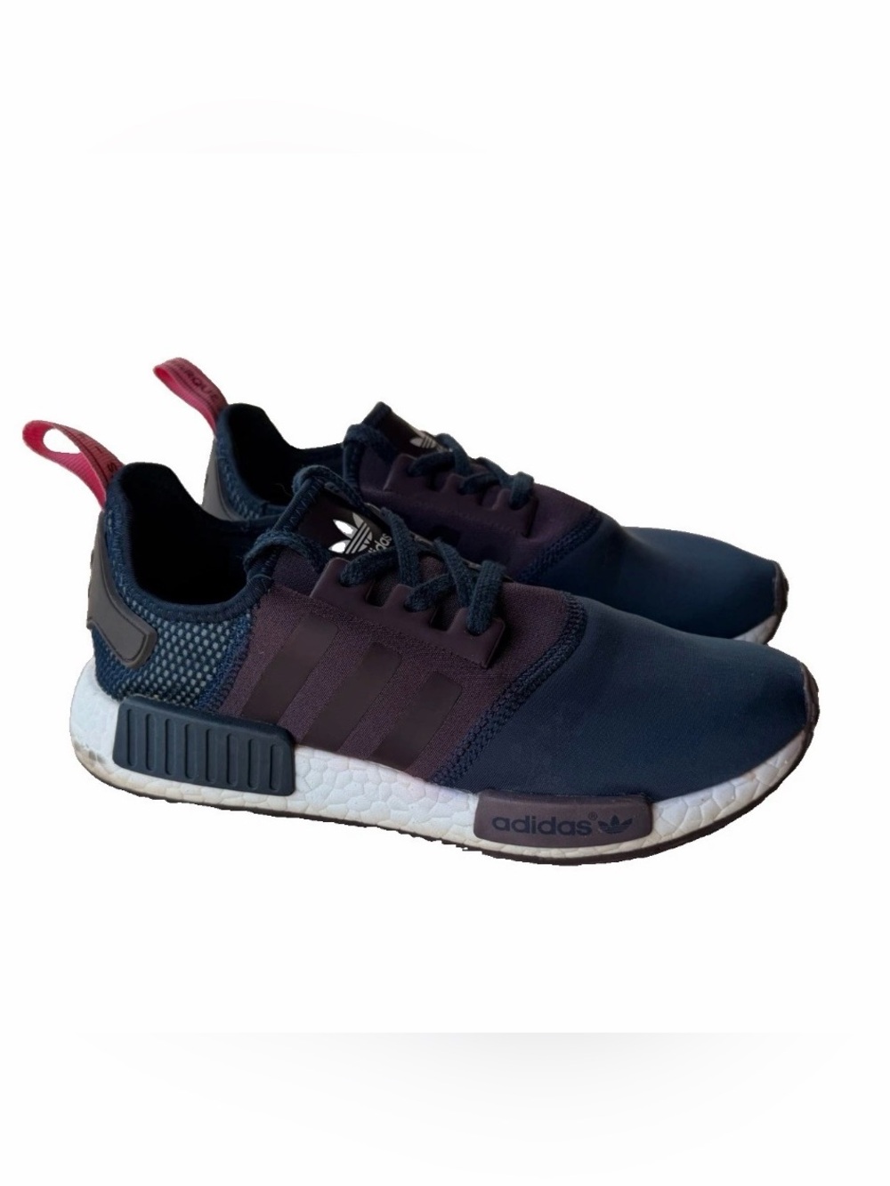 adidas NMD_R1 Women’s Sneakers Blue & Maroon Sz 7.5